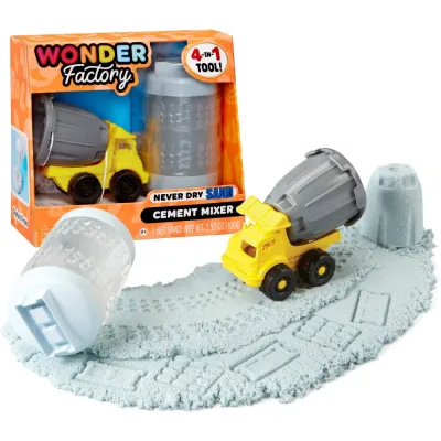 MGA Entertainment 595168 532934 — Набор с песком Wonder Factory Строительная машина Never Dry голубой 532934