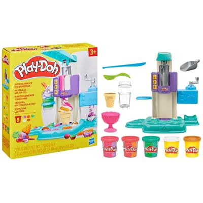 Hasbro G0028 — Набор с пластилином Play-Doh Мороженое Радужные завитки G0028