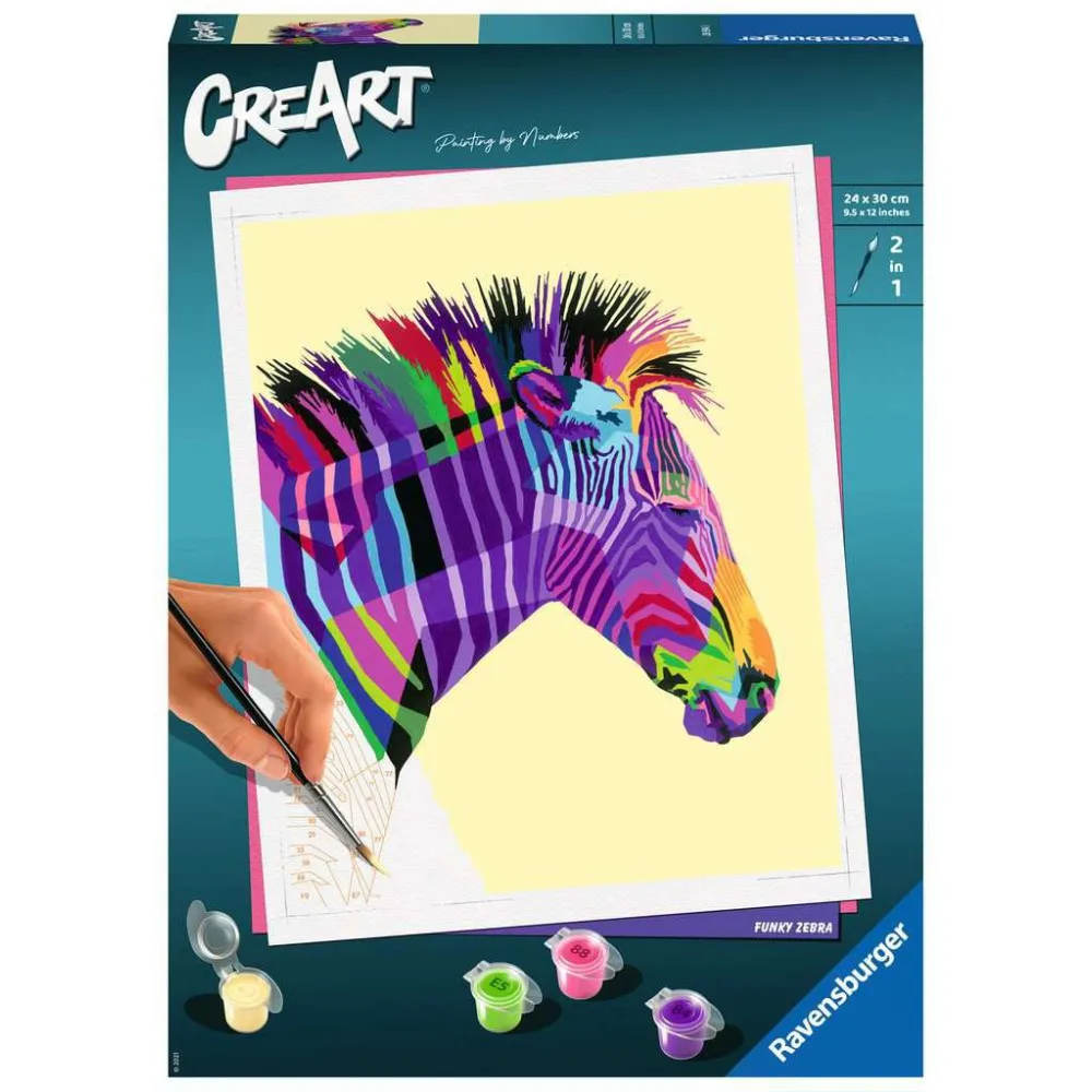 Картина по номерам Ravensburger CreArt 289943 Зебра 289943