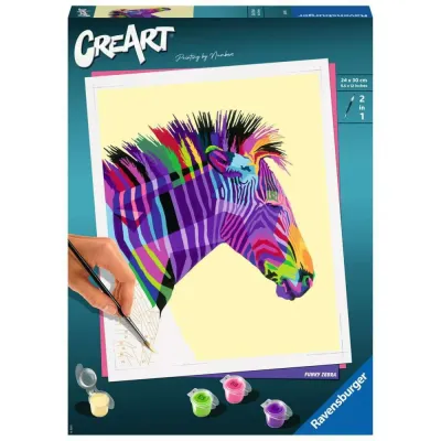 Картина по номерам Ravensburger CreArt 289943 Зебра 289943