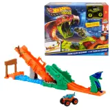 Mattel JJN45 — Трасса Hot Wheels «Монстр-трак: Пасть крокодила» с 1 машинкой JJN45 — фото 1