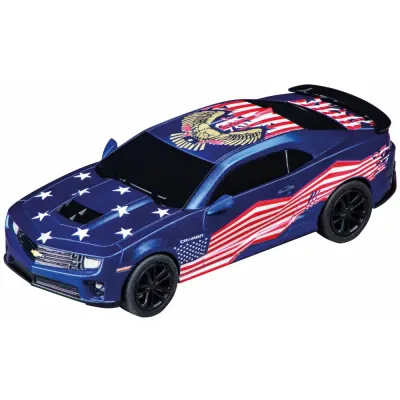 Машинка Carrera GO 64290!!! Chevrolet Camaro «Stars 'n Stripes» патриотическая ливрея 1:43 64290