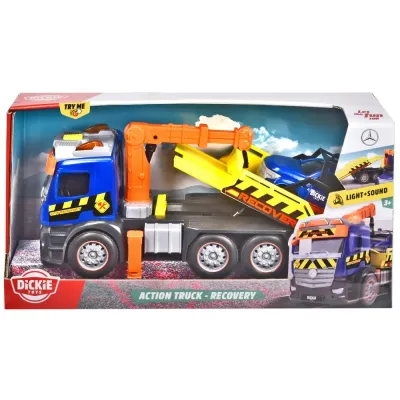 Игрушечный эвакуатор Mercedes с подъёмником, свет и звук Dickie 3745016 3745016