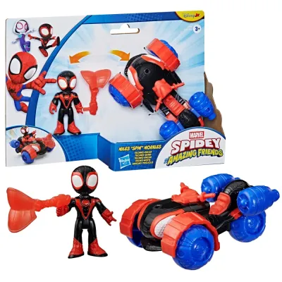 Hasbro G2460 — Машинка Techno-Racer Майлза Моралеса + фигурка Спайди и его удивительные друзья G2460