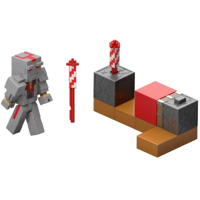Mattel JKK10 — Пусковая установка фейерверков с фигуркой стража Minecraft JKK10