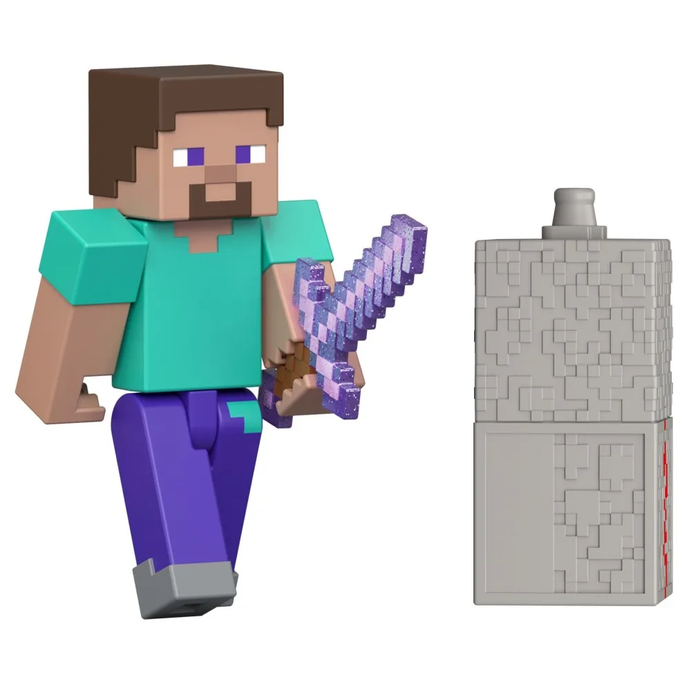 Mattel GTP08 JJR85 — Фигурка Стив 8 см (серия Redstone) Minecraft JJR85