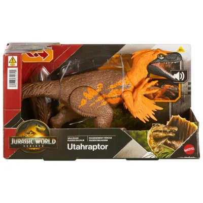 Mattel JGB87 JGC80 — Ревущий динозавр Ютараптор со звуком Мир Юрского периода JGC80