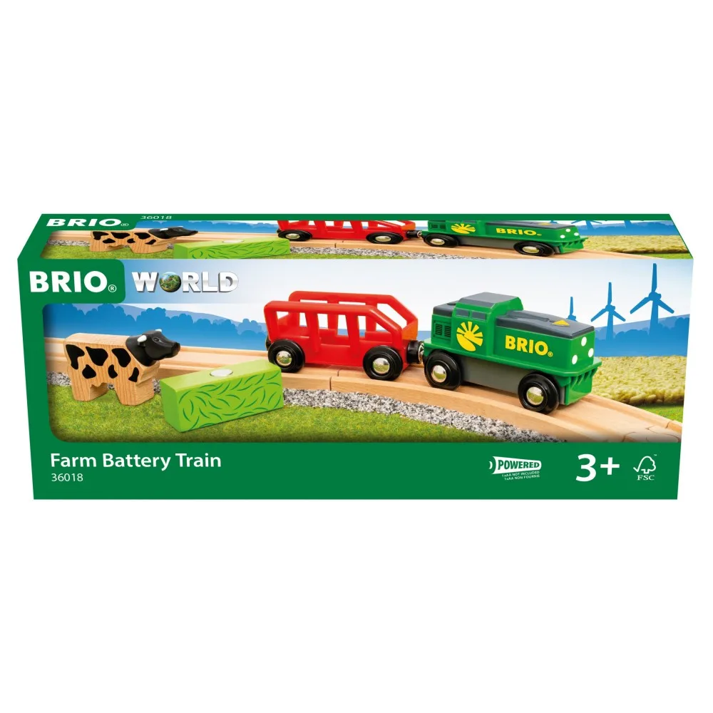 BRIO 36018 «Поезд на батарейках «Ферма»» 36018