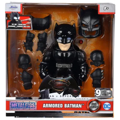 Jada Toys 3213009 — Коллекционная металлическая фигурка Бэтмена в броне 15 см DC 3213009