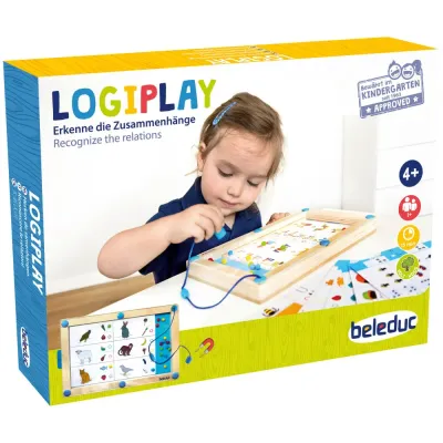 Beleduc 21070 «Магнитная логическая игра LogiPlay с 18 карточками заданий» 21070
