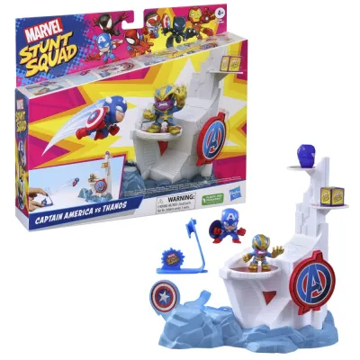 Hasbro F6894 F7059 — Игровой набор Stunt Squad «Капитан Америка против Таноса» Marvel F7059
