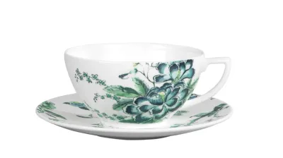 Wedgwood Чайная чашка Jasper Conran Chinoiserie White 250 мл с блюдцем 1053486