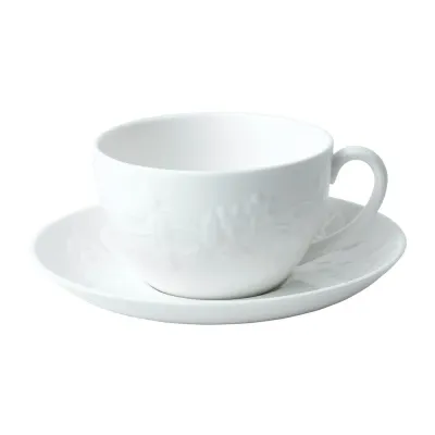 Wedgwood Чашка с блюдцем Белая Земляника 200 мл для чая 40029579