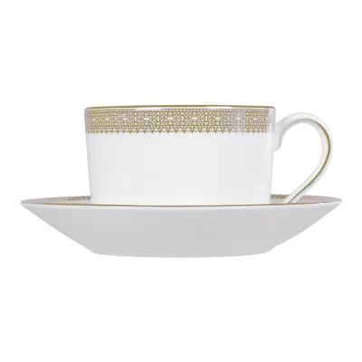 Wedgwood Чайная чашка Vera Wang Lace Gold 150 мл с блюдцем 1058011