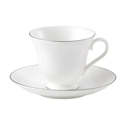 Wedgwood Чайная чашка Signet Platinum 170 мл с блюдцем 1058016