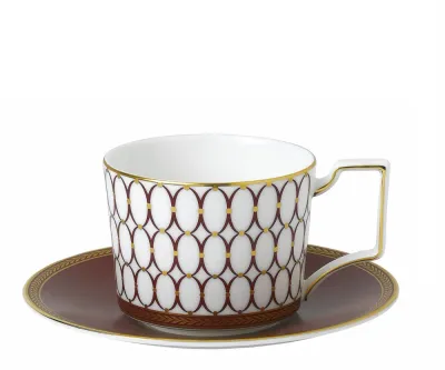 Wedgwood Чайная чашка Renaissance Red 250 мл с блюдцем 71058821