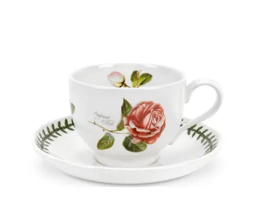 Portmeirion Чайная чашка Botanic Roses 200 мл с блюдцем Ароматное облако BR04107-E