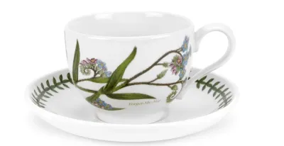 Portmeirion Ботанический сад 200 мл чайная чашка с блюдцем Forget Me Not BG04107-F