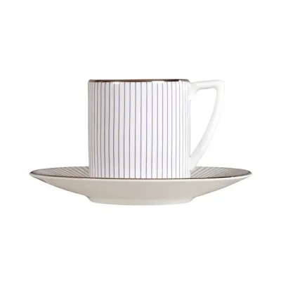 Wedgwood Чашка Jasper Conran Pin Stripe 90 мл с блюдцем для эспрессо 1057995