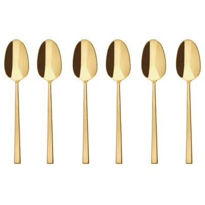 Sambonet Набор из 6 кофейных/чайных ложек Rock PVD PVD Gold 52762GA6