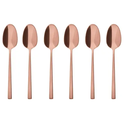Sambonet Набор из 6 кофейных/чайных ложек Rock PVD Copper 52762CA6