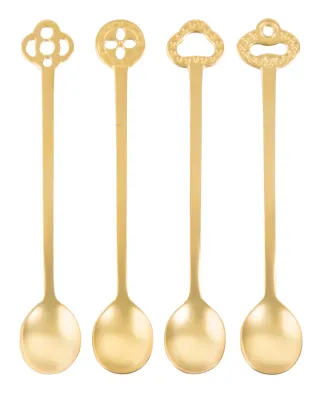 Sambonet Набор из 4 ложек Oriental Party Antique Gold 52649G01