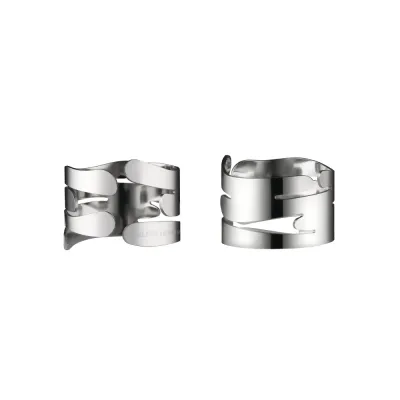 Alessi Набор из двух серебряных колец для салфеток Barkring. BM17S2