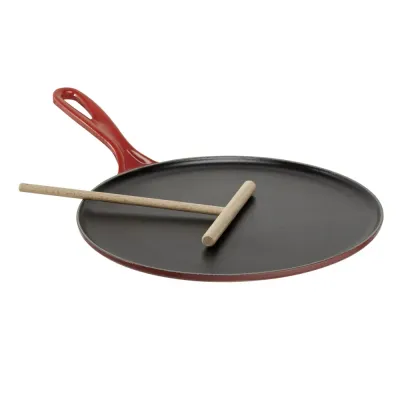 Le Creuset Сковорода для блинов чугунная, 27 см, вишня. 20136270600460