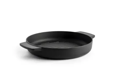 KitchenAid Чугунная сковорода-гриль 26 см матовая черная EAN 4895156681687