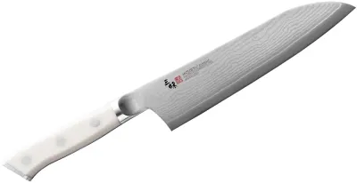 Mcusta Zanmai Классический дамасский нож Сантоку Corian 18 см EAN 4964496956035