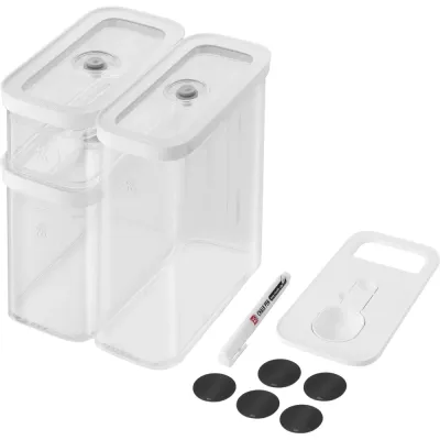 Zwilling Набор пластиковых серых контейнеров Fresh&Save Cube M EAN 4009839665851