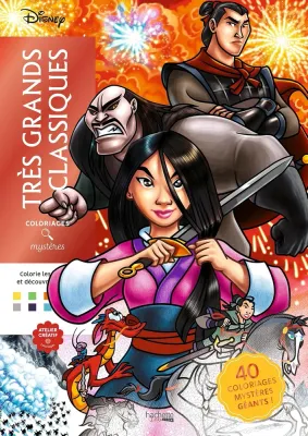 Раскраска по номерам Coloriages mysteres Disney - Tres grands classique 96 стр.