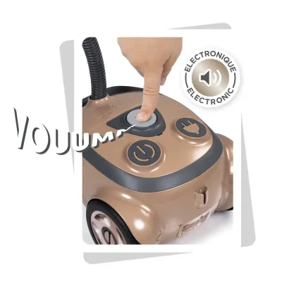 Игрушечный пылесос Smoby Rowenta 330222 со звуком для сюжетной игры от 3 лет