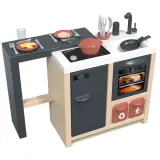 Детская кухня-остров Smoby 312601 с духовкой раковиной холодильником и 23 аксессуарами от 3 лет — фото 1