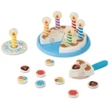 Spin Master 93611 20155234 — Игровой набор Melissa & Doug деревянный праздничный торт с 33 аксессуарами — фото 1