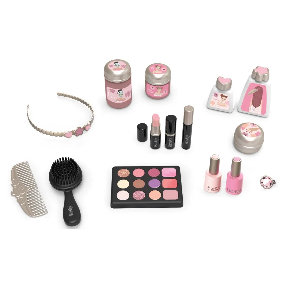 Детский туалетный столик Smoby My Beauty 320257 с зеркалом и 15 аксессуарами от 3 лет
