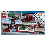 Конструктор LEGO City 60445 Грузовик Формулы 1 с болидами RB20 и AMR24 — фото 4