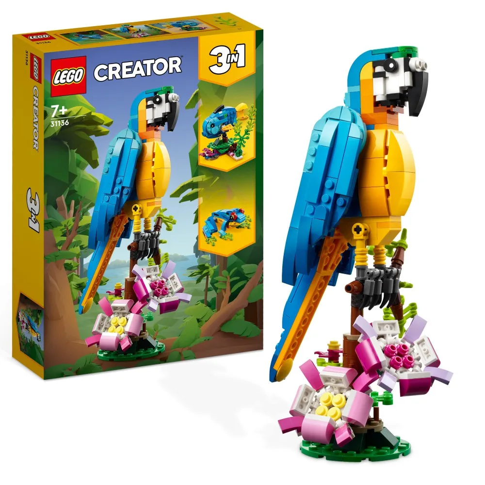 Конструктор LEGO Creator 31136 Экзотический попугай 3 в 1