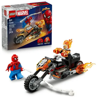 Конструктор LEGO Marvel 76335 Человек-паук против Призрачного гонщика
