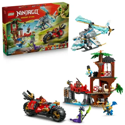 Конструктор LEGO Ninjago 71857 Битва ниндзя: домик на дереве с транспортом