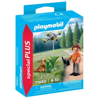 Игровой набор Playmobil 71880 «Спасение оленёнка с помощью дрона» 71880