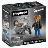 Игровой набор Playmobil 72282 Мотороллер Vespa 80 лет Original Style 72282 18 деталей — фото 1