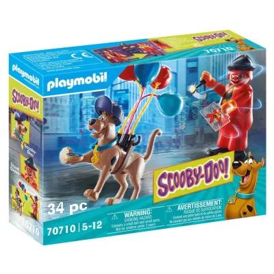 Игровой набор Playmobil Scooby-Doo 70710 Приключение с призраком-клоуном 70710 34 детали