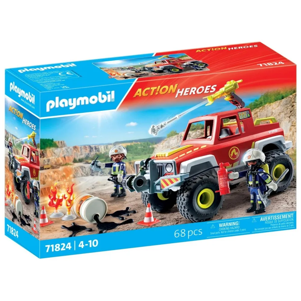 Игровой набор Playmobil 71824 Пожарная машина 71824 68 деталей