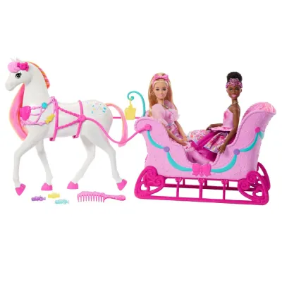 Mattel JNH63 — Игровой набор Barbie Щелкунчик Конь и сани JNH63
