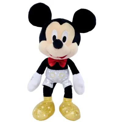 Simba 5870395 — Мягкая игрушка Disney Микки Маус платиновый к 100-летию 25 см 5870395