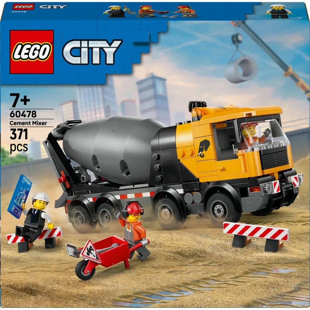 Конструктор LEGO City 1834 60478 Бетономешалка