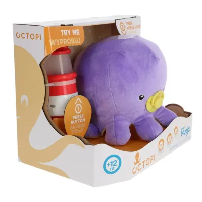 Мягкая игрушка TM Toys Ocean Hugz 1747 DKM6876 Осьминог с проектором-маяком DKM6876