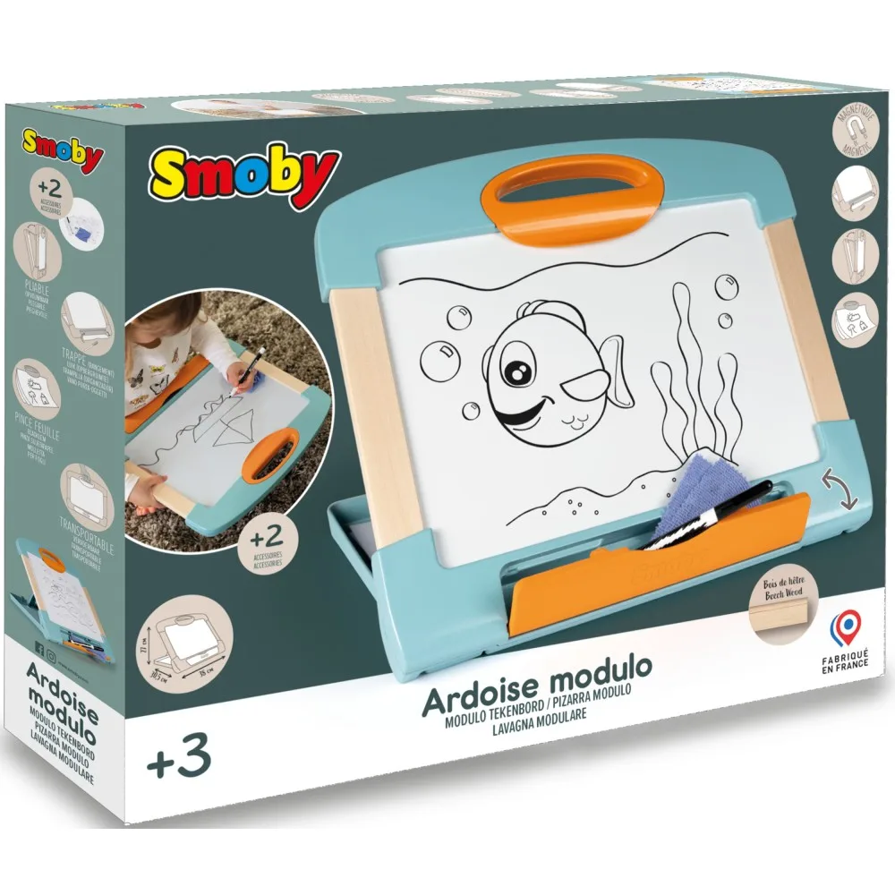Smoby 410712 Модульная пластиково-деревянная доска с аксессуарами 410712