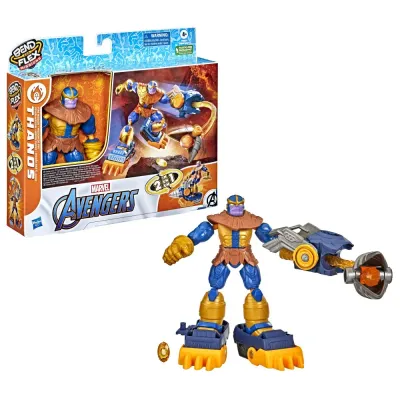 Hasbro F5866 F5869 — Гибкая фигурка Таноса Bend and Flex 15 см Fire Mission Мстители F5869